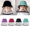4 Kid Face Shield Anti-spitting Anti-Dust Sun Protective Cap Visor Fisherman Hat