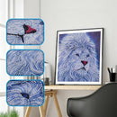 Flower Lion Special Shaped Diamond Painting Diy 5D Partial Drill Cross Stit