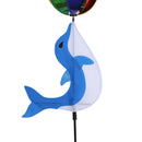 Cute Cartoon Dolphin Rainbow Wind Spinner Colorful Windmill Kids Outdoor Toys 3C
