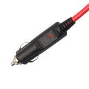12V Foot Heavy Duty Extension Cord with Cigarette Lighter Plug Socket