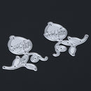 Symmetrical Flower Bud DIY Metal Embroidery Craft Stencil Cutting Die