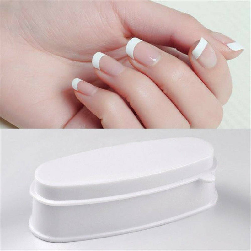 French Tips Dip Nail Container Powder Art Dipping Tray Mold Guides Tool Kits
