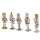 5PC 12CM Xmas Christmas Traditional Style Nutcracker Wooden Guard Decoration