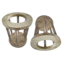 2pcs Durable Hay Feeder Natural Wood Hay Grass Rack for Rabbit Guinea Pig