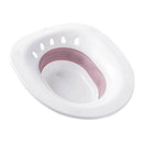 Hip Bath Tub for Toilets for Hemorrhoid Therapy Care Avoid Squatting Pink