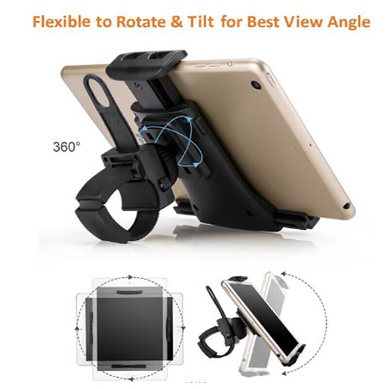 4-10.5inch Bike Handle Tablet Holder Gym Handlebar Bike Exercise Phone Holde Hn