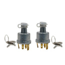 2x New Tractor Ignition Key Starter Switch for Lucas 12 24V 128SA Tractor