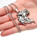 Fashion Men Dragon Head Pendant Stainless Steel Chain Necklace Jewelry Gifts OZ