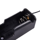 5pcs Black Battery Storage Box Case Holder for 3.7V18650x1 Batteries Z4V1