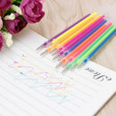 48Colors 0.38mm Gel Ink Pen Refills for Glitter Metallic Neon Pastel Stationery