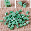 50pcs 2 Pin 2 Pole 2.54mm 0.1" Straight Pitch PCB Screw Terminal Block Connector