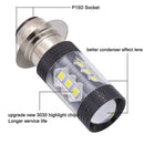 2pcs H6 3030 80W High Power 16 LED Fog Light Bulb 6500K White Driving Lamp