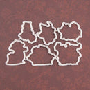 Pig Bicycle Seal Stamp Cutting Dies Stencil Set DIY Scrapbooking Embossing