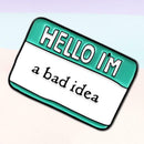 Creative Notes Message Card Brooch Badges Backpack Pins Jewelry (Style 5)