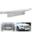 Bull Bar Front Bumper License Plate Bracket for Offroad Lamp LED Work Light Bar