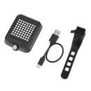 64 LED Bicycle Automatic Direction Indicator Taillight Safety Warning Rear Light