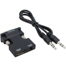 1080P HDMI Female to VGA Male Converter Adapter Dongle with 3.5mm Stereo Audio