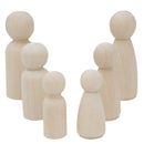 30Pcs Solid Hard Wood People Different Size Natural Unfinished Ramp Prepara