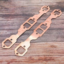 2Pack Exhaust Gaskets Square Port Copper Header Exhaust Gaskets Reusable Fi B7Z7