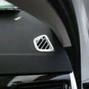 2Pcs Car Dashboard Air Conditioning Vent Outlet Frame Trim for Bmw 5 Serie