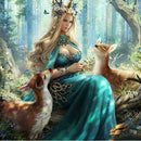 5D DIY diamond embroidery beauty deer in forest diamond painting Cross Stit Z4S9
