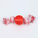 Double Knots Dogs Ball Toys Interactive Tooth Grinding Training Durable Che