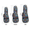 26 Inch Double Strap Hand Folk Ukulele Carry Bag Cotton Padded Case For Uku