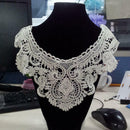 Cotton Flower Neckline Lace Collar Venice Applique Sewing Trim For Women