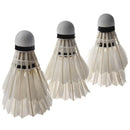6PCS White Feather Shuttlecocks Badminton P7B4