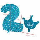Foil Balloon Number Balloon Latex Balloon Blue Huge Number Balloon Baby Sho G1L1