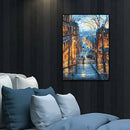 Street 5D DIY Diamond Painting Full Round Drill Cross Stitch Craft (L1035)