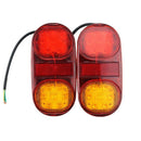 2Pcs 12V 14 Led Car Truck Trailer Boat Caravan Rear Tail Light Brake Lamp T