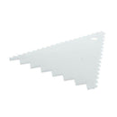 Three-sided PLASTIC decorating CAKE SCRAPER icing FONDANT BAKING jagged SAW