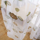 2pcs Willow Branch Print Sheer Voile Tulle Drapes Home Windows Curtains