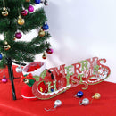 Glitter Merry Christmas Alphabet Cards Hanging Christmas Tree Decor(02)