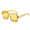3pcs Women Mens One Piece Sunglasses Square Rimless UV400 Eyeglasses Eyewear