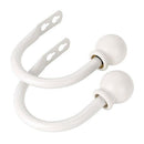 Set of 2 Metal Decorative Curtain Hold Backs, Wall Mounted Window Drapery T