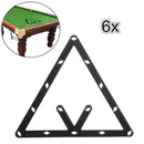 6Pcs 8 9 10 Ball Magic Invisible Rack Sheet Positioning Billiard Pool Cue Deluxe