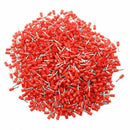 Red PVC Sleeve Insulating Pin Terminals Connector for 19 AWG 1000 Pcs