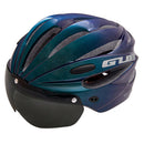 Cycling Helmet Women Men Adjustable Ultralight Bicycle Helmet Goggle Blue EPS+PC