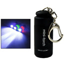 Portable Handheld Mini LED Flashlight Keychain for Hiking Night Party Black
