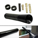 1 Set 8cm/3.1" Carbon Fiber+Aluminum Alloy Car Screw Radio Short Antenna Aerial