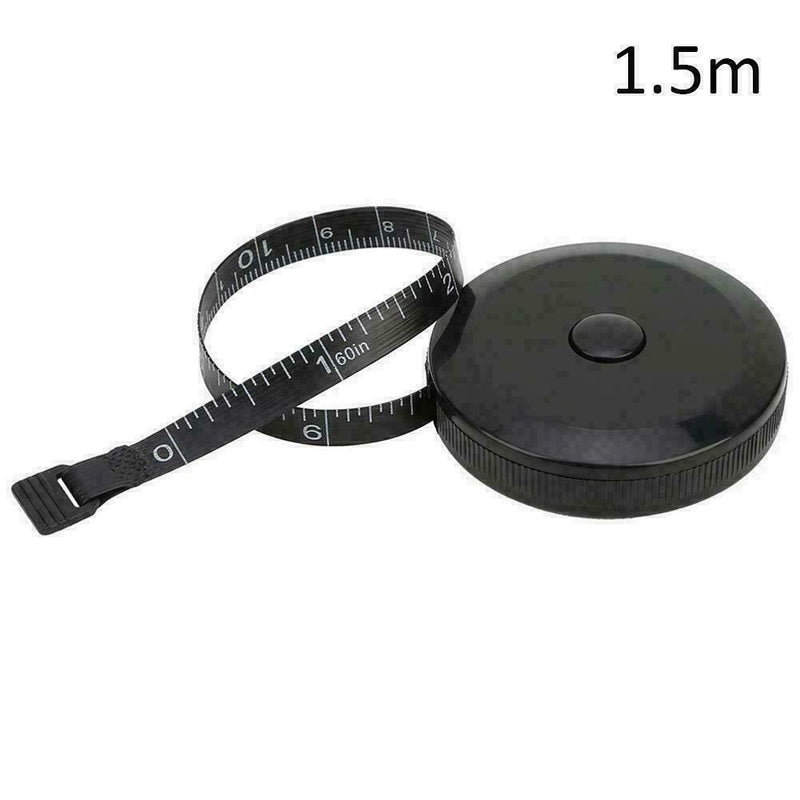 1.5M Black Measuring Tape Body Measuring Tape Sewing Fabric Measurements Ta B7P2