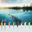 8pcs Minnow Fishing Lures 11cm Artificial Hard Bait Wobblers Crankbait Carp