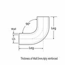 63mm 90 Degree Bend Silicone Hose Coupler Intercooler Pipe Connector+Clamp Tool