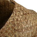 Seagrass Wickerwork Basket Rattan Foldable Hanging Flower Pot Planter Woven N6W8