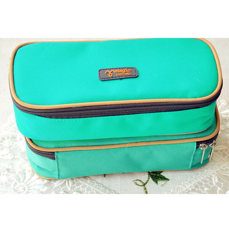 2015 New fashion large capacity baby multi-function bags Pencil case(green) A