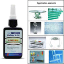 K-300 UV Liquid Glue Cure Adhesive Transparent Crystal Bonding 50ML Repair E7B1