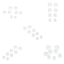20 Pairs Silicone XS/S/M/L Eartips Eargels Earpads Ear Tips Gels Buds White
