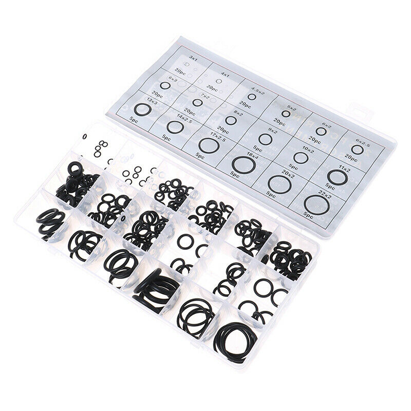 225Pcs Seal O-ring R134a Air Conditioning Rubber Washer Assortment Box SetJ Gw
